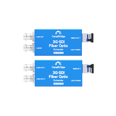 CanaBridge by Canare 3G-SDI Fiber Optic Extender - TX / RX set