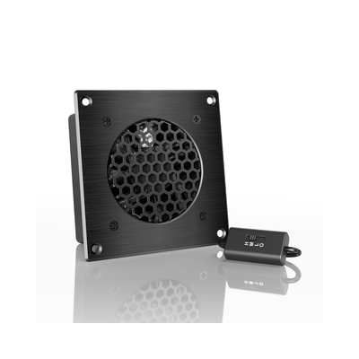 AC Infinity AIRPLATE S1 Home Theater and AV Quiet Cabinet Cooling Fan System 4 Inch