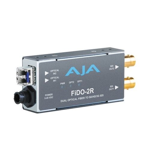 AJA FiDO-2R Dual channel LC Fiber to SDI converter