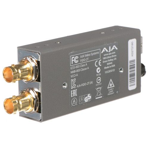 AJA FiDO-2T Dual channel SDI to LC Fiber Converter