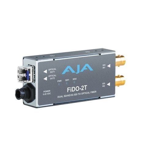 AJA FiDO-2T Dual channel SDI to LC Fiber Converter