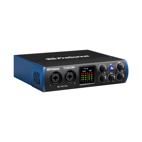 PreSonus Studio 24c Desktop 2x2 USB Type-C Audio/MIDI Interface