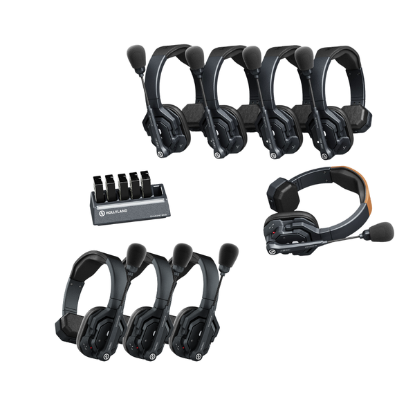 Hollyland Solidcom SE 5S Global Wireless Intercom + 3 Remote Headset