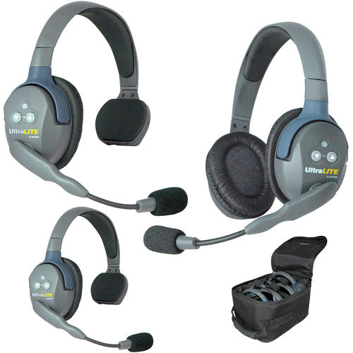 Eartec UL321 - UltraLITE 3 Person Headset Wireless Communication Intercom