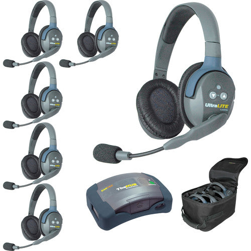 Eartec HUB6D - 6 Person Headset Wireless Communication Intercom