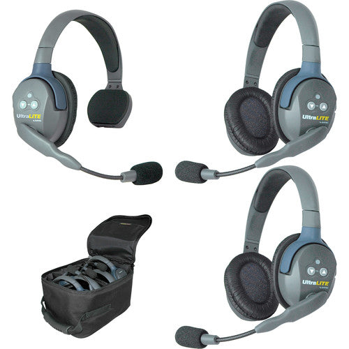 Eartec UL312 - UltraLITE 3 Person Headset Wireless Communication Intercom