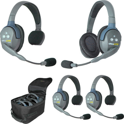 Eartec UL431 - UltraLITE 4 Person Headset Wireless Communication Intercom