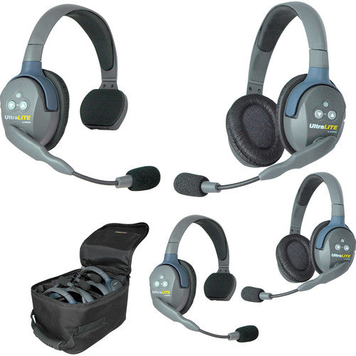 Eartec UL422 - UltraLITE 4 Person Headset Wireless Communication Intercom