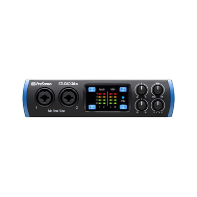 PreSonus Studio 26c Desktop 2x4 USB Type-C Audio/MIDI Interface