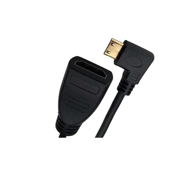 Dynotek Right Angle Cable Mini to Female HDMI 15cm - DT106