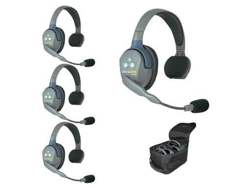 Eartec UL4S - UltraLITE Single Ear 4 Person Headset Wireless Communication Intercom