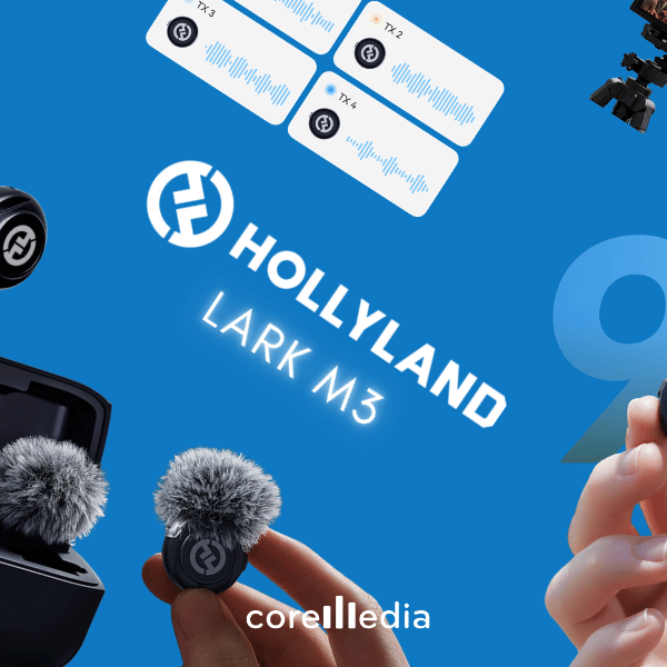Hollyland LARK M3: Wireless Mic 4TX & 4RX dengan Audio 32-bit Float
