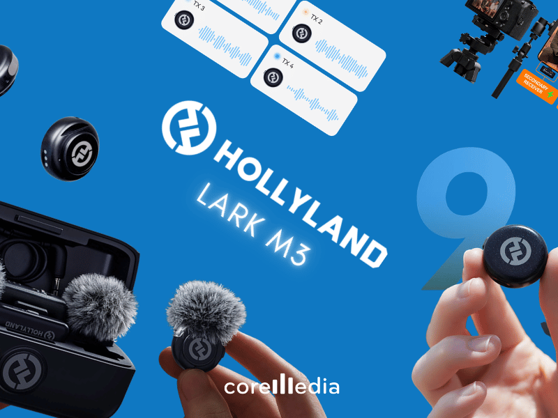 Hollyland LARK M3: Wireless Mic 4TX & 4RX dengan Audio 32-bit Float