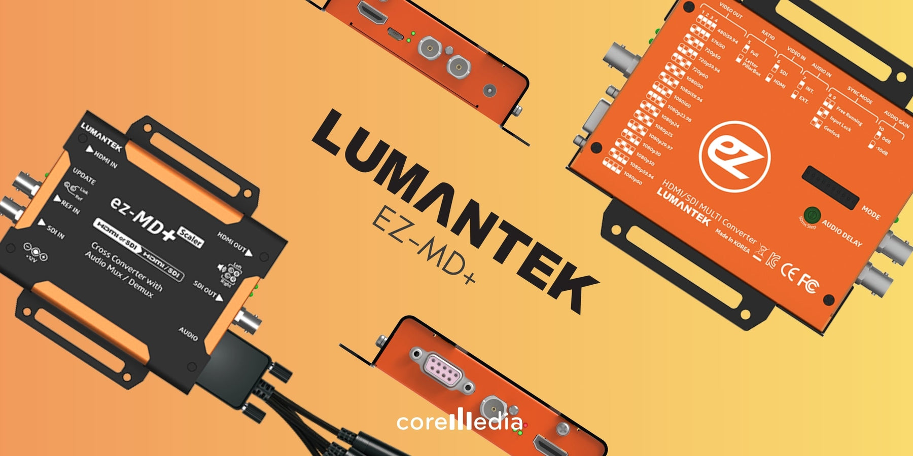 Lumantek ez-MD+ Cross Converter HDMI/SDI dengan Audio Mux/Demux