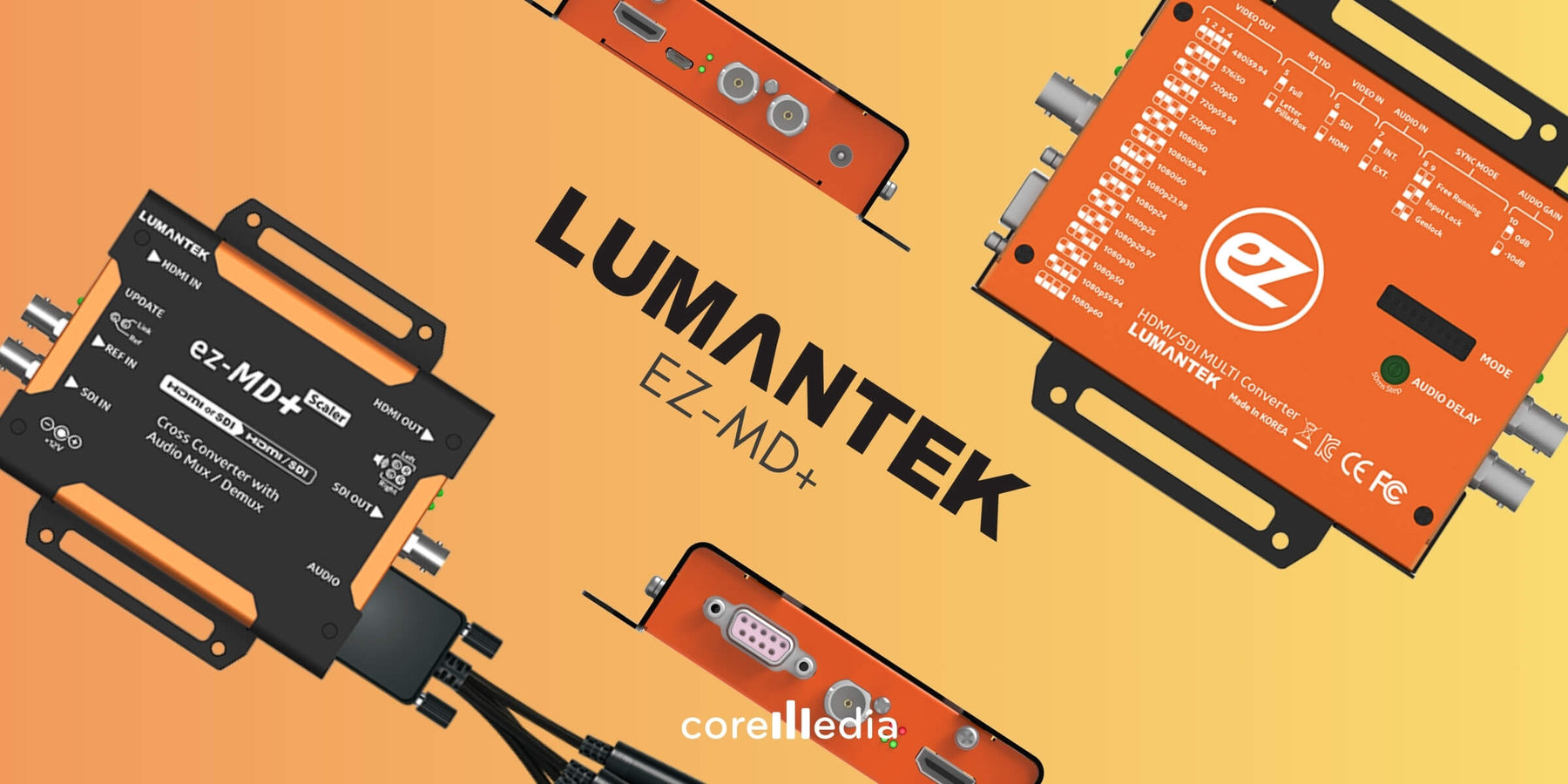 Lumantek ez-MD+ Cross Converter HDMI/SDI dengan Audio Mux/Demux