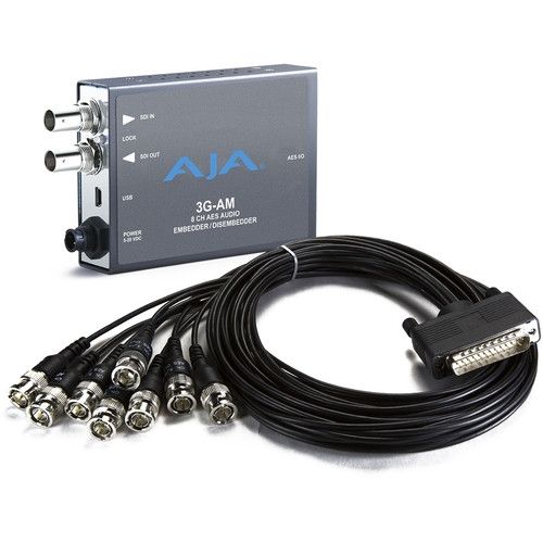 AJA Embedder/Disembedder with BNC Breakout Cable