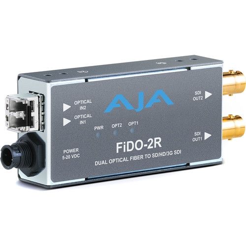 AJA Multi-Mode LC Fiber to 3G-SDI Receiver