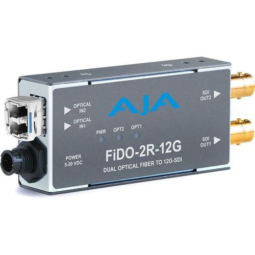 AJA Single-Mode LC Fiber to 12G-SDI Receiver