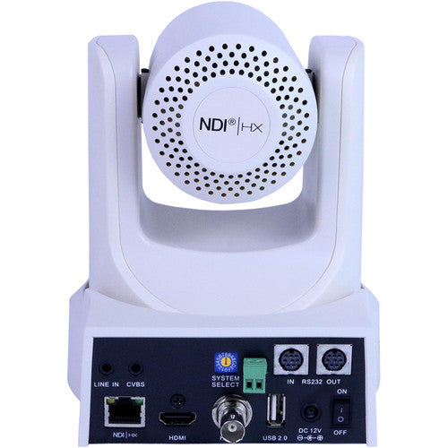 PTZOptics 30x-NDI Live Streaming Camera (White)