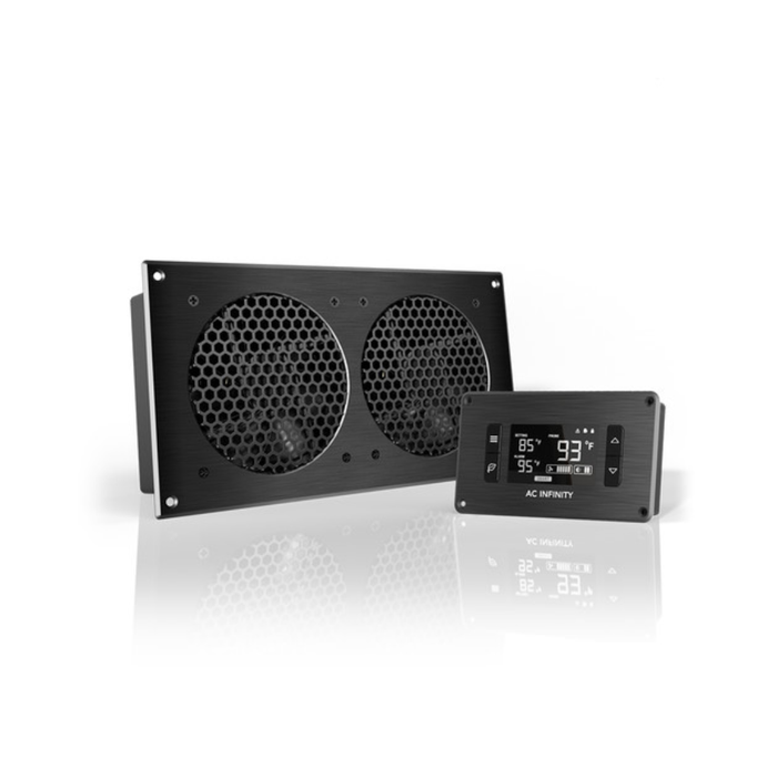 AC Infinity AIRPLATE T7 A/V Cabinet Dual-Fan Cooling System