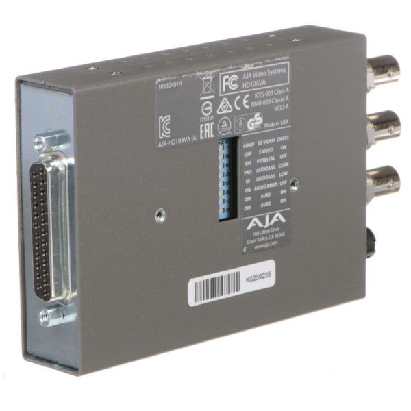 AJA HD10AVA: Dual Rate HD/SD, Audio/Video, & A/D