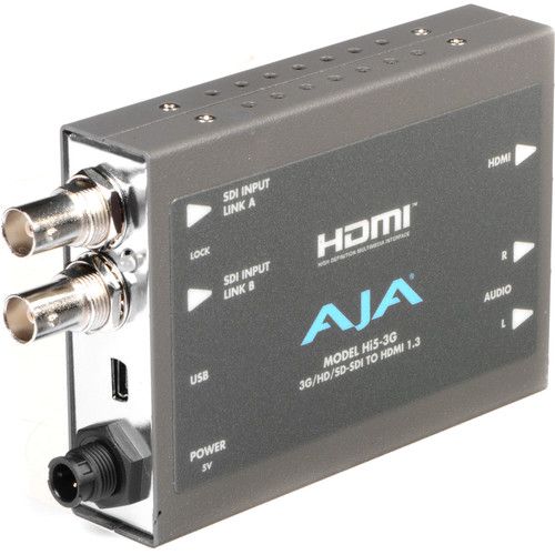 AJA Hi5-3G: 3G/HD/SD-SDI To HDMI Mini-Converter