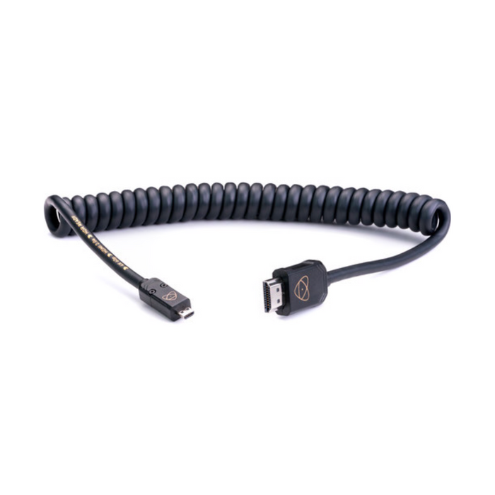 Atomos Micro to Full HDMI 4K Coiled Cable 40 - 80cm
