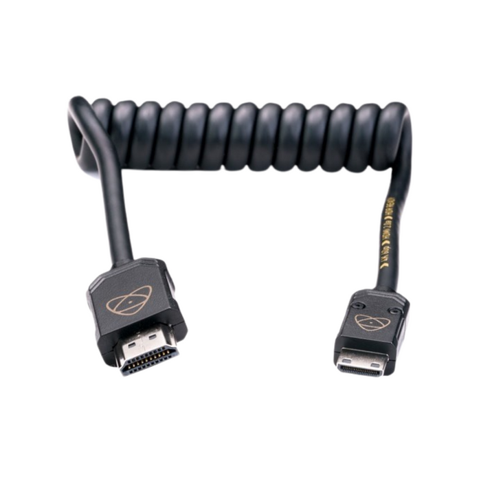 Atomos Mini To Full HDMI 4K Coiled Cable 30 - 60cm