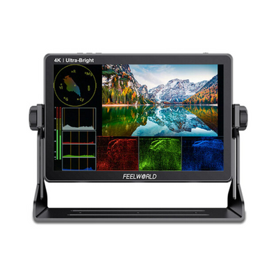 FeelWorld 10.1" 4K Ultra-Bright Touchscreen Monitor with Loop-Through HDMI & 3G-SDI