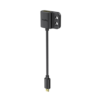 SmallRig Ultra-Slim Female HDMI Type A to Male Micro-HDMI Type D Adapter Cable 3021
