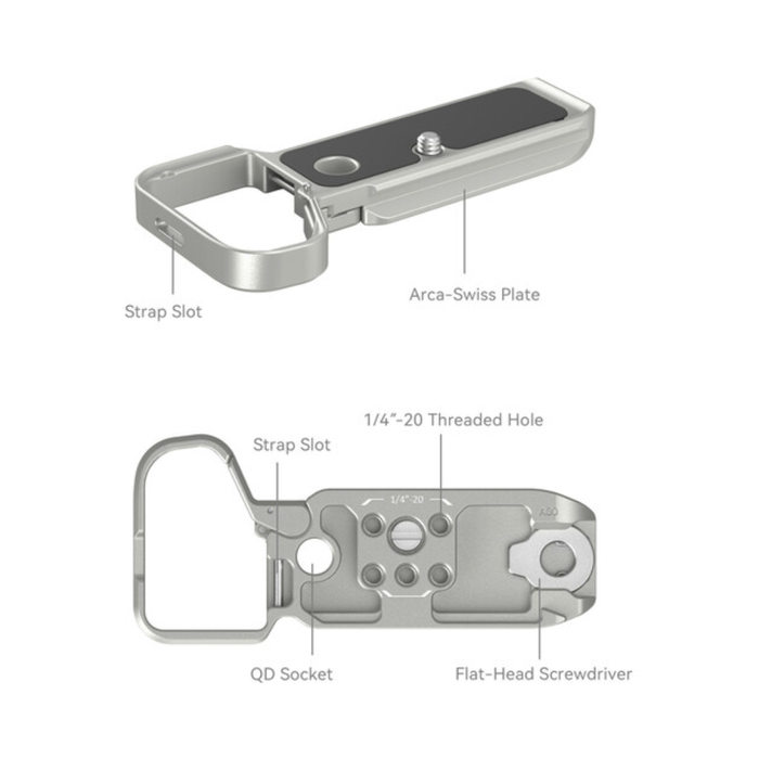SmallRig Bottom Mount Plate for Sony a7C II & a7CR (Silver) 4439