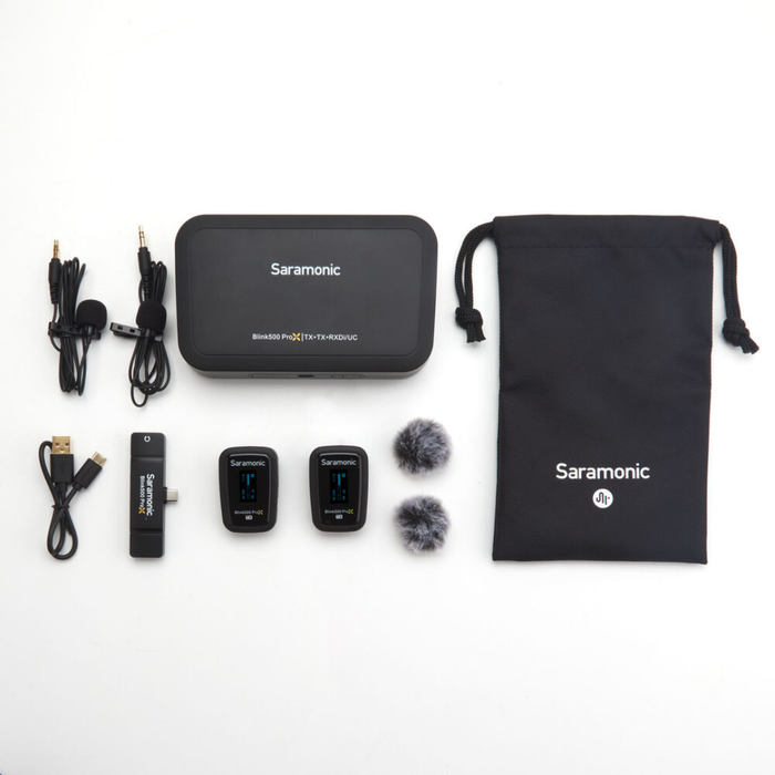 Saramonic Blink 500 ProX B6 Two-Person Digital Wireless Lavalier Microphone with USB-C Connector (2.4 GHz)