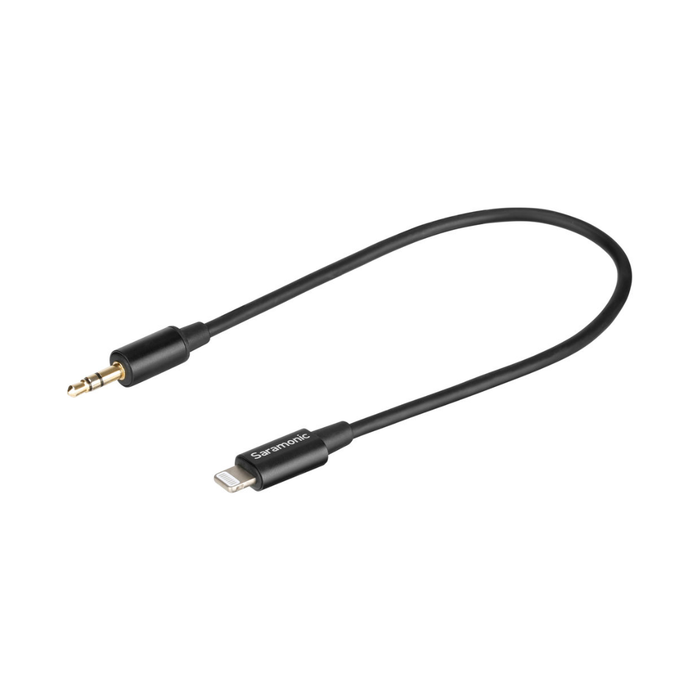 Saramonic SR-C2000 3.5mm TRS Male to Lightning Adapter Cable for Audio to iPhone (9")