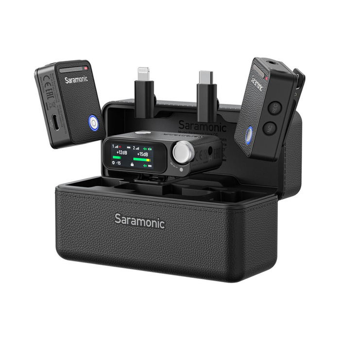 Saramonic Ultra 2-Person Digital Wireless Omnidirectional Microphone for Cameras and Mobile Devices - Black