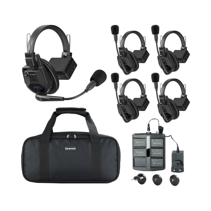 Saramonic WiTalk9 SE-5S 5-Person Full-Duplex Wireless Intercom System (2.4 GHz)