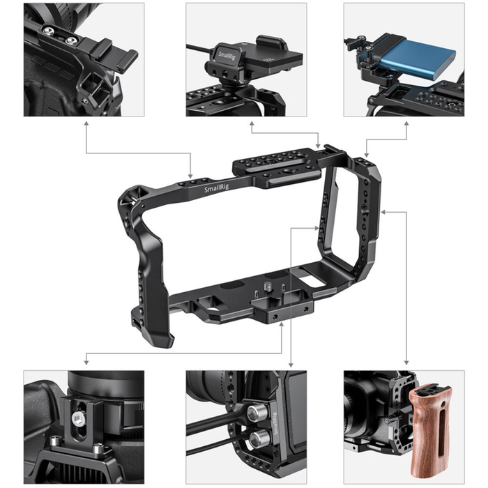SmallRig Full Cage for Blackmagic Pocket Cinema Camera 6K/4K 2203B