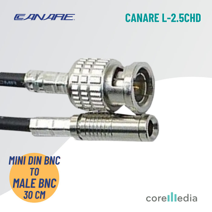 Canare L-2.5CHD HD/SDI Mini DIN to BNC 30cm