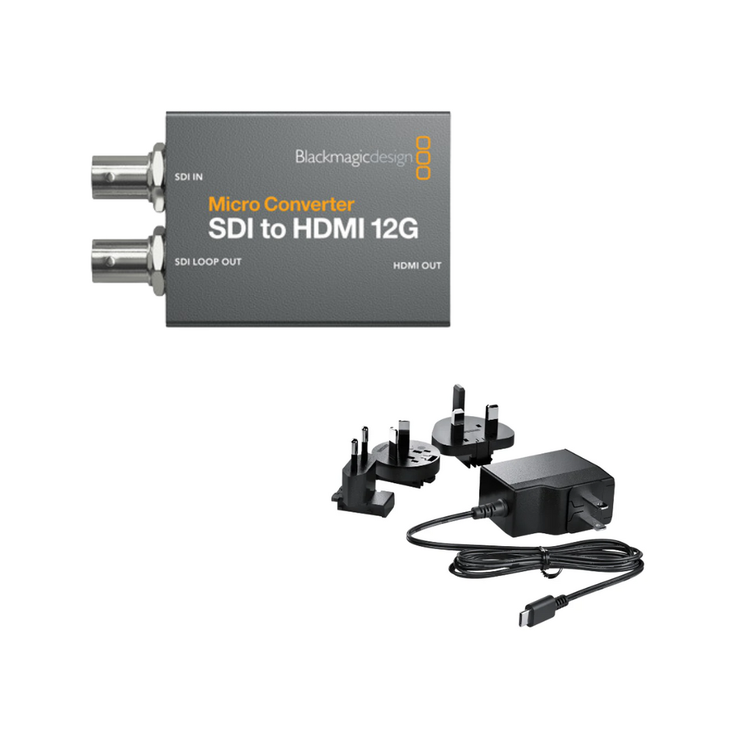 Blackmagic Design Micro Converter SDI to HDMI 12G with PSU- Core
