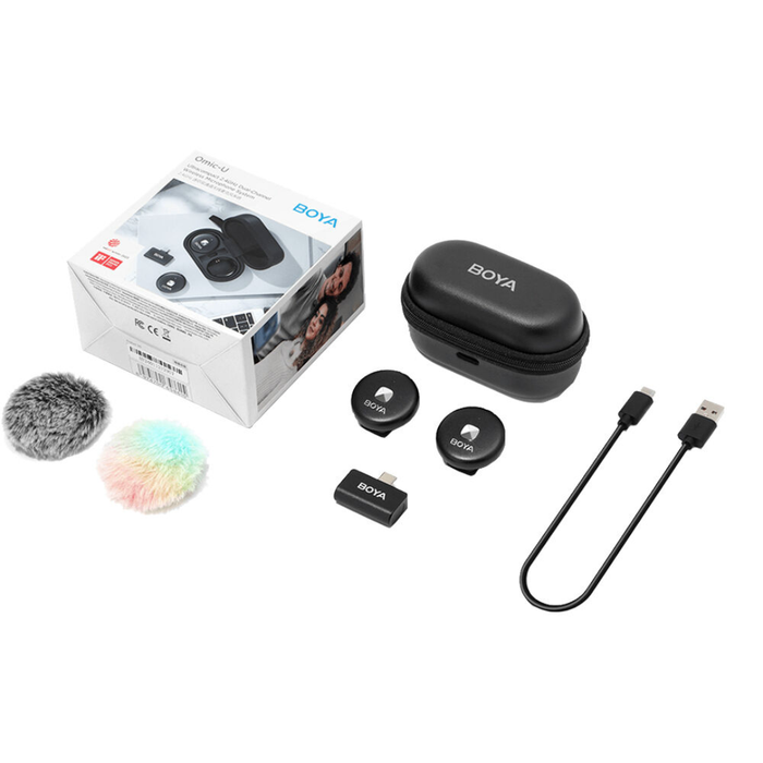 BOYA OMIC-U 2-Person Wireless Microphone System with USB-C Connector