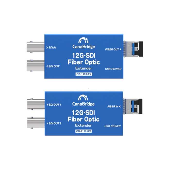 CanaBridge CB-1120 12G-SDI Fiber Optic Extender TX/RX