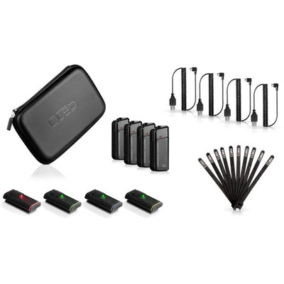 Cuebi Set of 4 Wireless Tally Lights with USB Cables & Straps