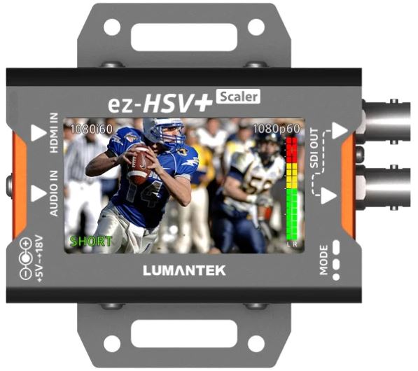 Lumantek HDMI to SDI Converter with Display and Scaler EZ-HSV+