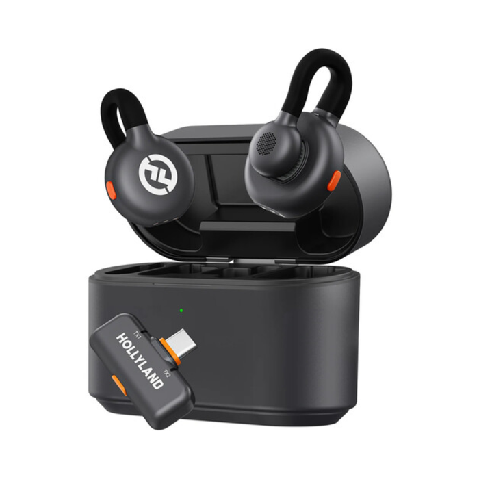 Hollyland LARK M2S USB-C 2-Person Wireless Microphone System for Mobile Devices (2.4 GHz, Space Gray)