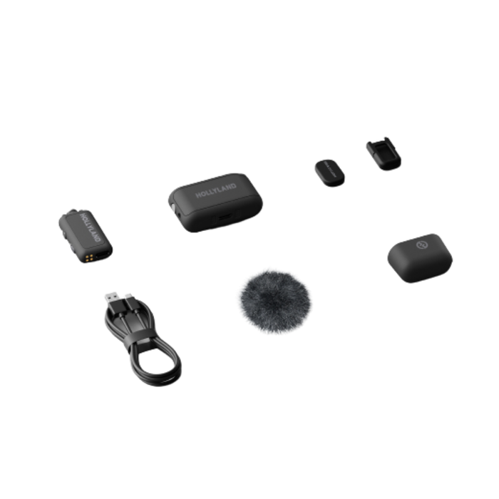 Hollyland LARK MAX 2 Solo Wireless Microphone System for Cameras (Space Gray, 2.4 GHz)
