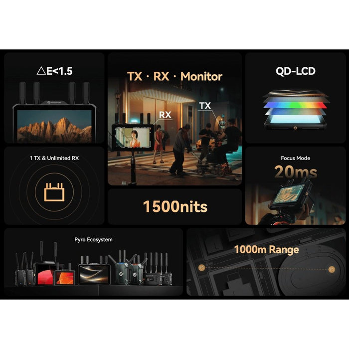 Hollyland Pyro 7 Ultra Wireless Transceiver Monitor