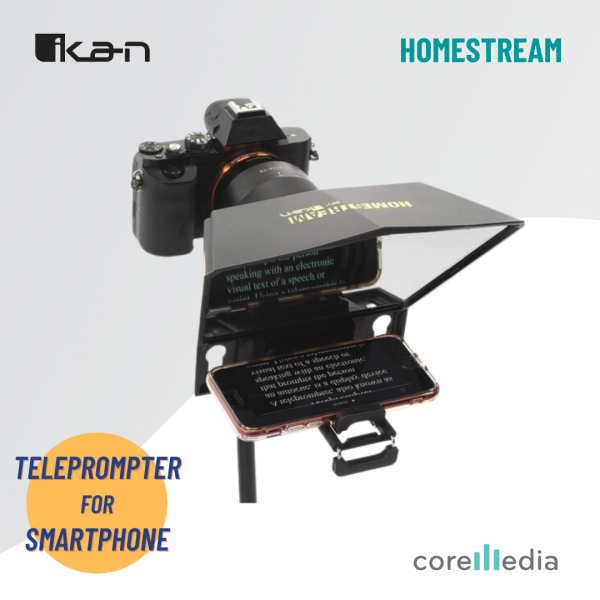 iKan Homestream Smartphone Teleprompter with Bluetooth Remote