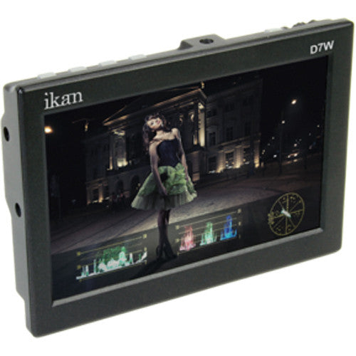 ikan D7w 7" 3G-SDI/HDMI Field Monitor w/Waveform & Canon LP-E6 Battery Plate