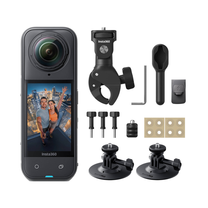 Insta360 X5 Action Camera Motorcycle Multiview Bundle