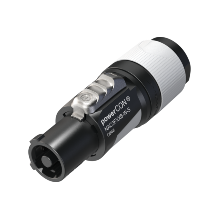 Neutrik NAC3FXXB-W-S powerCON Lockable Power Connector Grey