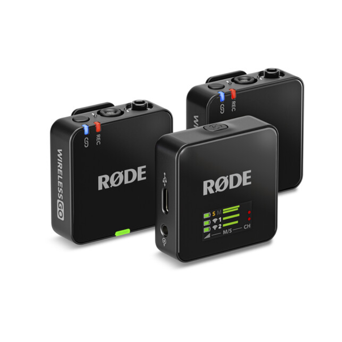 RODE Wireless GO (Gen 3) 2-Person Compact Digital Wireless Microphone 2.4 GHz - Black